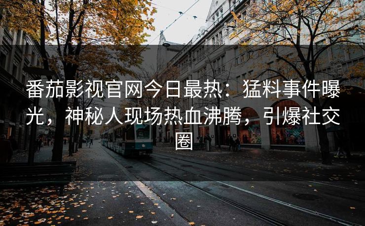 番茄影视官网今日最热：猛料事件曝光，神秘人现场热血沸腾，引爆社交圈